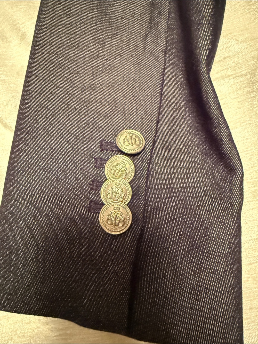 Like New, Textured Brooks Brothers Women's Blazer Jacket - Dark Grey - Picture 6 of 9